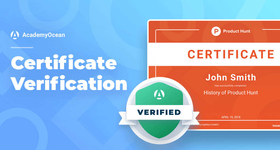 ProductHunt Academy certificate verification 