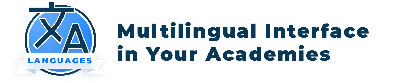 Multilingual interface in Academies