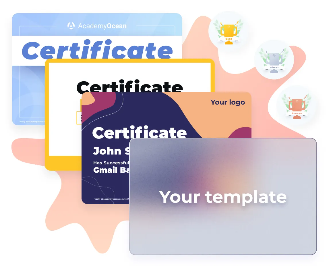 Gamification elearning platform: Badges and Certificates