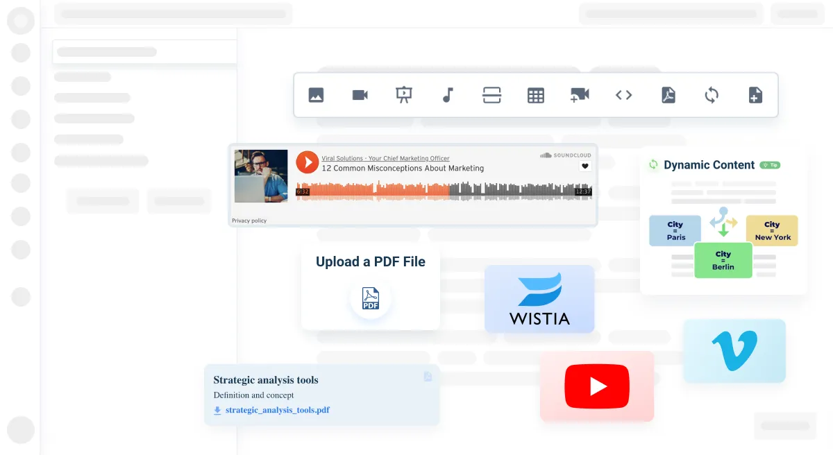 Interactive Course Creation with AcademyOcean Blended e-learning solutions: AcademyOcean's intuitive course builder for creating engaging interactive content