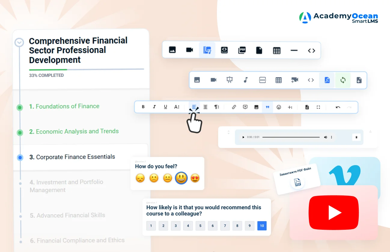 Create financial content