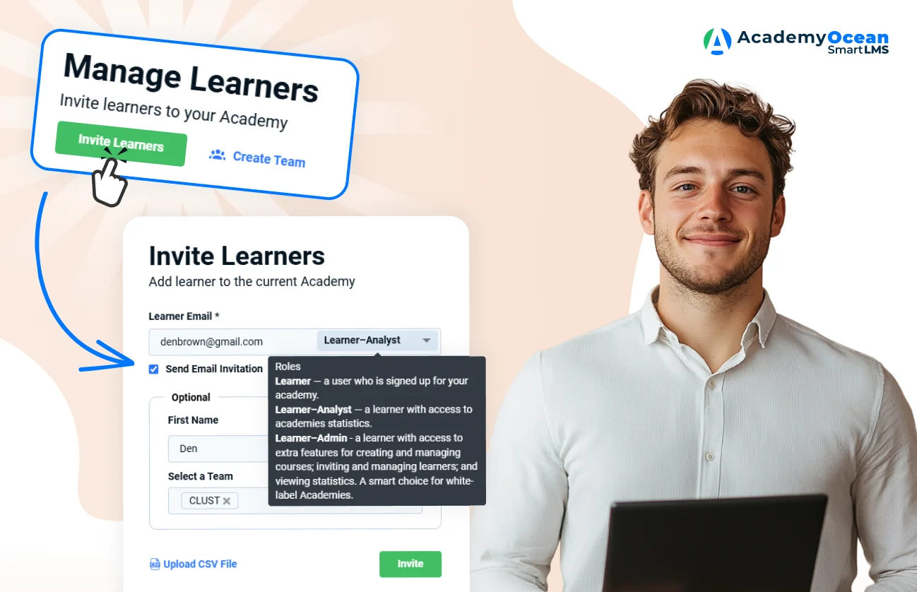 Enroll finance learners