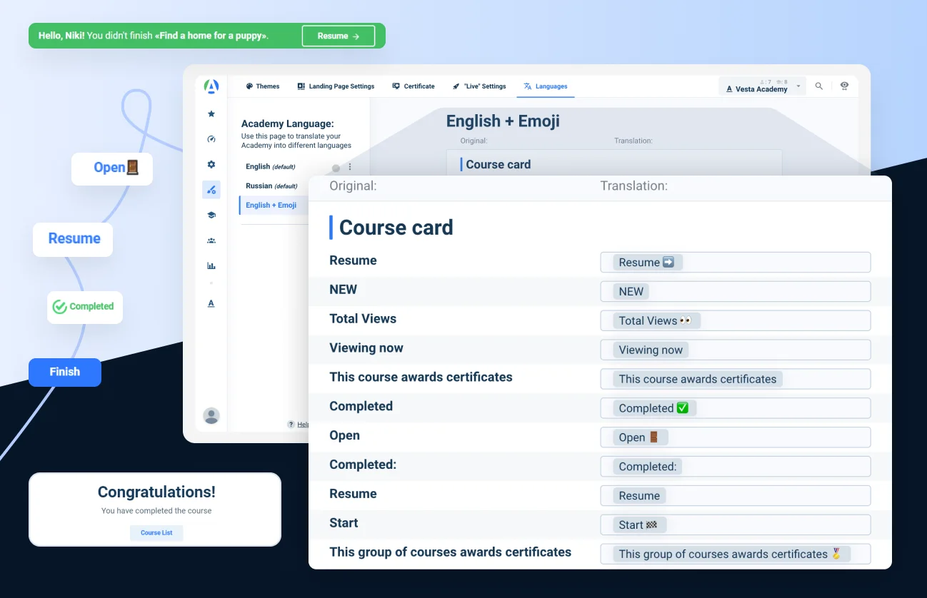 LMS for government: Custom LMS interface