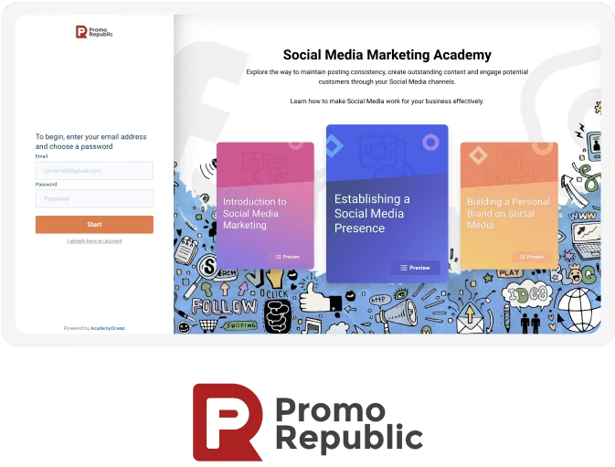 Promo Republic academy - приклад успішної платформи для навчання користувачів продукту