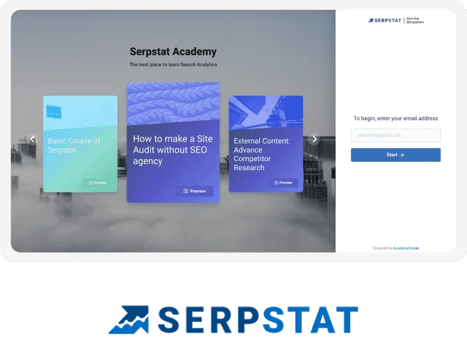 Serpstat Academy - платформа для автоматизації навчання клієнтів SEO-інструменту