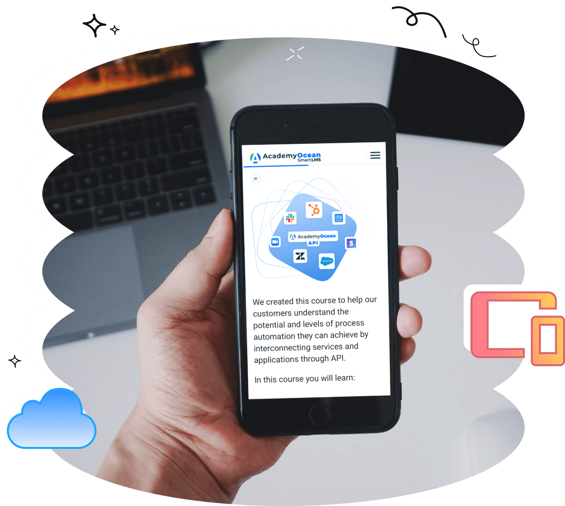 ▷Платформа для мобильного обучения: AcademyOcean LMS для мобильного обучения