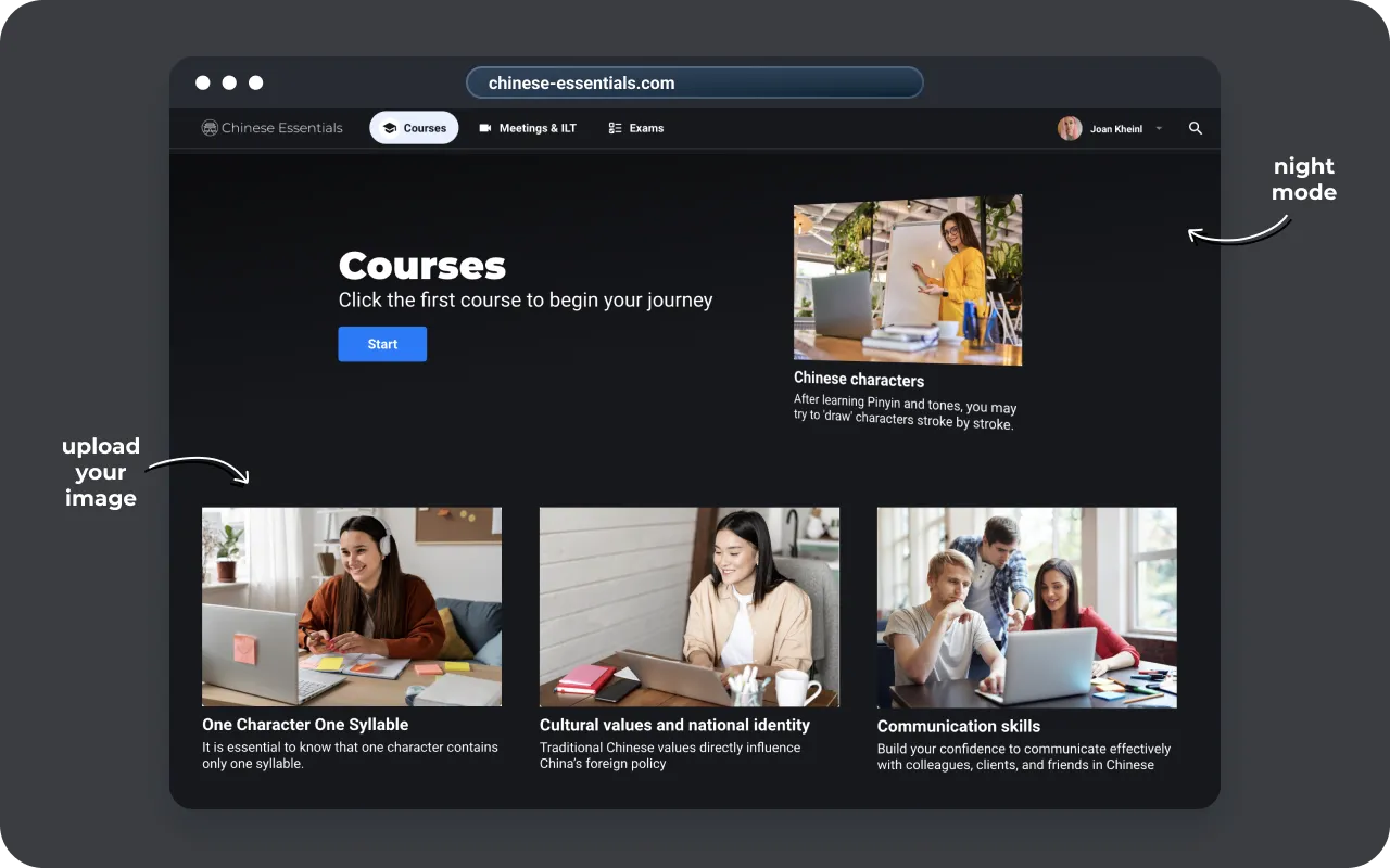 Create online courses