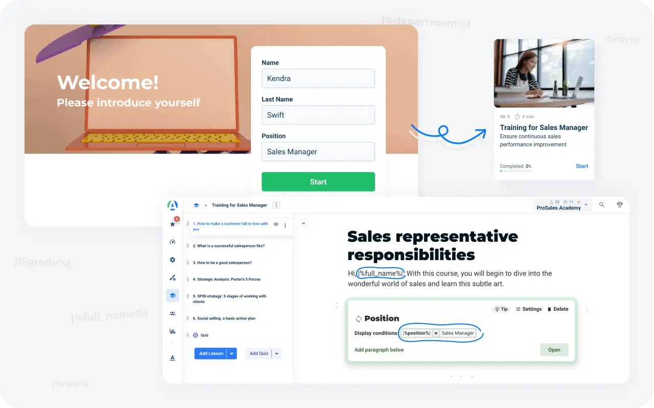 Deliver a truly personalized onboarding experience tailored to individual needs, learning styles, and career goals for maximum engagement and ROI