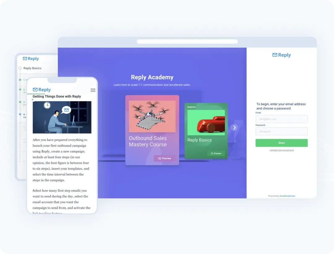 Create comprehensive online hospitality training programs with 14 different quizzes and question types