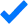 Blue Heavy Check Mark
